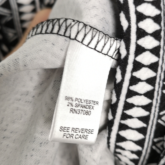 Cato Faux Wrap Career Geometric Aztec Print Skirt - Picture 7 of 8